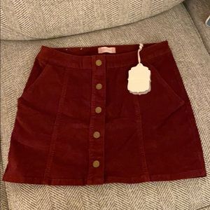 Altar’d state light weight corduroy skirt